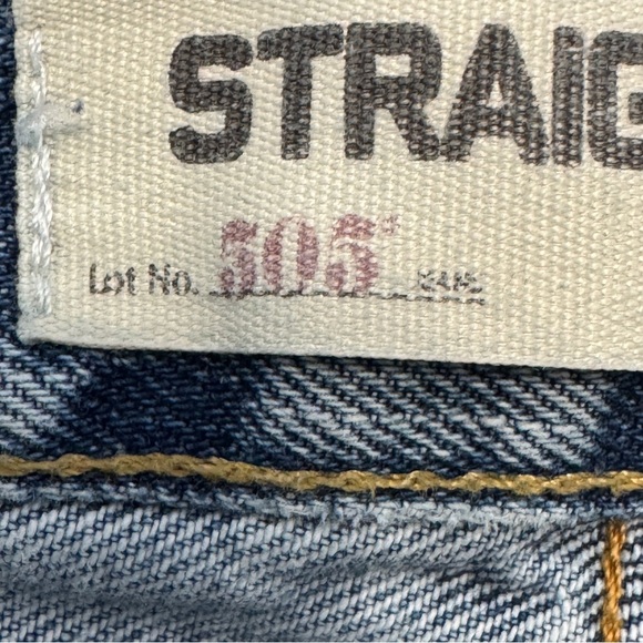 Levi’s 505 Straight Fit Jeans Light Blue Men’s 40x29 Zip Fly - Picture 6 of 7